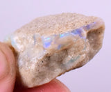 23 cts FIRE OPAL AUSTRALIA PRECIOUS BLUE FIRE OPAL COBBER MATRIX JEWELRY OB66
