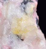 5.9cms RHODOCHROSITE QUARTZ CALCITE CRYSTALS JORDANITE (?) GALENA PERU RB505