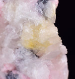 5.9cms RHODOCHROSITE QUARTZ CALCITE CRYSTALS JORDANITE (?) GALENA PERU RB505