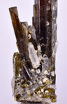 3.8cms PREMIUM EPIDOTE QUARTZ MINIATURE CRYSTALS PERU AESTHETIC COLLECTOR CB131