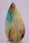 120ct GEM BLUE OPAL SCENIC CABOCHON PERU SEASCAPE PENDANT JEWELRY BB253