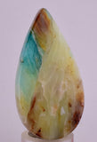 120ct GEM BLUE OPAL SCENIC CABOCHON PERU SEASCAPE PENDANT JEWELRY BB253