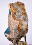 7.9cms DRUZY CHRYSOCOLLA QUARTZ LILY MINE PERU COPPER 2000 DISCOVERY DB40