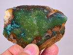 100grs GEM SILICA CHRYSOCOLLA LILY MINE PERU CHALCEDONY QUARTZ BLUE ROUGH SB193