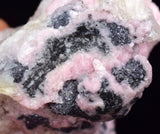 5.9cms RHODOCHROSITE QUARTZ CALCITE CRYSTALS JORDANITE (?) GALENA PERU RB505