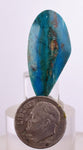 15.5ct GEM BLUE OPAL SCENIC CABOCHON PERU SEASCAPE PENDANT JEWELRY BB264