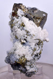 6.1cm  BLUE DOLOMITE SELLAITE CRYSTALS CHALCOPYRITE QUARTZ CALCITE PERU GB28