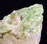 7.5cms AUGELITE CRYSTAL PERU DARK GREEN BRIGHT NEEDLE QUARTZ PASTO BUENO AB233
