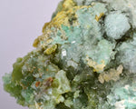 11.6cms DRUZY CHRYSOCOLLA CALCITE QUARTZ LILY MINE PERU COPPER MINERAL DB60