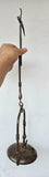 57cm  LENTICULAR MINERS LAMP TUNNEL RARE LANTERN IRON CAST NB07