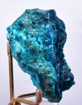 7.5cms BLUE MALACHITE BOTRYOIDAL PERU CRYSTALS GRAPE SPHERES SHINY UB63