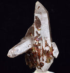 6.4cms HEMATOID QUARTZ DOUBLY TERMINATED GOETHITE MINERAL SPECIMEN PERU QB112