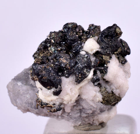 1.6cms NATIVE SILVER WIRE PERU ACANTHITE UCHUCCHACUA MINE MINERAL SPECIMEN HB196