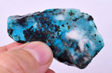 30grs GEM SILICA CHRYSOCOLLA SCENIC PERU CHALCEDONY COPPER MINERALS ROUGH SB190