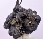 3.2cms NATIVE SILVER WIRES PERU ACANTHITE PYRITE UCHUCCHACUA MINE HB248