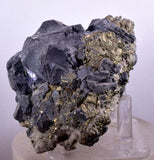 9.8cms GALENA QUARTZ PYRITE CRYSTAL CUBIC PERU MINERAL SPECIMEN  GB18