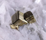 8.8ms  GREEN BLUE FLUORITE PYRITE CRYSTAL PERU HUANZALA MINE SHINY KB18