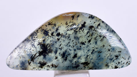 36ct GEM BLUE OPAL SCENIC DENDRITIC CABOCHON PERU SEASCAPE PENDANT JEWELRY BB194