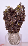 5.1cms PREMIUM HEART AXINITE QUARTZ CRYSTALS PERU AESTHETIC COLLECTOR AB133