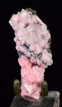 6.8cms RHODOCHROSITE CALCITE PYRITE  CRYSTALS HUANZALA PERU PINK CRYSTALS RB362