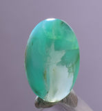 3ct GEM BLUE OPAL SCENIC CABOCHON PERU SEASCAPE PENDANT JEWELRY BB364