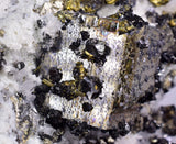 10.5cms GEM PYRITE APATITE SCHEELITE (?) SPHALERITE QUARTZ PERU CRYSTALS MB129