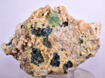 10.8cms GREEN FLUORITE PYRITE CRYSTAL PERU HUANZALA MINE SHINY NEW FIND KB33