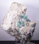 15ms  GREEN PURPLE FLUORITE PYRITE CRYSTAL PERU HUANZALA MINE SHINY KB17