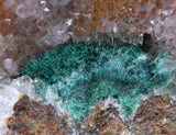9.8cms DRUZY CHRYSOCOLLA MALACHITE QUARTZ LILY MINE PERU COPPER MINERAL DB54