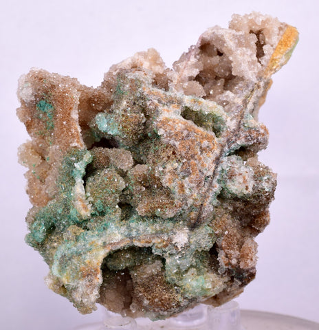 6.3cms DRUZY CHRYSOCOLLA QUARTZ PERU COPPER MINERAL SPECIMEN COLLECTOR DB86