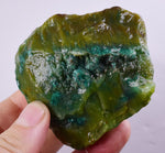 200grs GEM SILICA CHRYSOCOLLA LILY MINE PERU CHALCEDONY QUARTZ BLUE ROUGH SB107