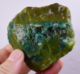 200grs GEM SILICA CHRYSOCOLLA LILY MINE PERU CHALCEDONY QUARTZ BLUE ROUGH SB107