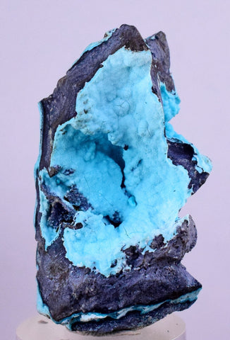 4.3cms CHRYSOCOLLA BOTRYOIDAL CRYSTALS PERU SPHERES GRAPE TURQUOISE COLOR CB76