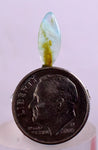 1ct GEM BLUE OPAL SCENIC CABOCHON PERU SEASCAPE PENDANT JEWELRY DENDRITES  BB150