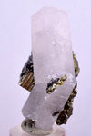 5.5 cms CALCITE TWIN QUARTZ PYRITE DICKITE PERU HUANZALA AB125