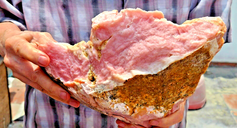 5.2 Kg PINK OPAL PERU PREMIUM PERUVIAN SCULPTURE BOTRYOIDAL TRANSLUCENT PB51