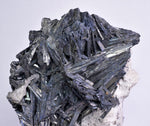 12cms STIBNITE QUARTZ CRYSTAL PERU MINERAL SPECIMEN COLLECTOR MB117