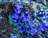 7.1cms AZURITE MALCHITE CRYSTALS PERU MINERAL SPECIMEN CUSCO UB209