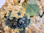 10.8cms GREEN FLUORITE PYRITE CRYSTAL PERU HUANZALA MINE SHINY NEW FIND KB33