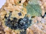 10.8cms GREEN FLUORITE PYRITE CRYSTAL PERU HUANZALA MINE SHINY NEW FIND KB33