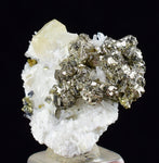 2.1cm APATITE QUARTZ PYRITE DICKITE SCHEELITE ? PERU HUANZALA AB77