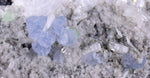 8.8ms  GREEN BLUE FLUORITE PYRITE CRYSTAL PERU HUANZALA MINE SHINY KB18