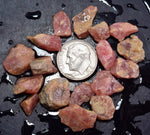 LOT 20grams GEM RED RHODOCHROSITE ROUGH ORTIZ PERU MINERAL SPECIMEN RB542
