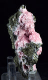 6.9cms RHODOCHROSITE ROSETTE PYRITE CRYSTALS PERU MINERAL SPECIMEN RB528