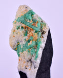 5.9cm EMERALD CRYSTAL PYRITE SLATE CALCITE QUARTZ COLOMBIA MINERAL SPECIMEN EB83