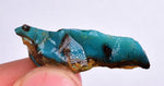 3.4grs GEM SILICA CHRYSOCOLLA LILY MINE PERU CHALCEDONY QUARTZ BLUE ROUGH SB157