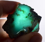 88cts GEM SILICA CHRYSOCOLLA  LILY MINE PERU CHALCEDONY QUARTZ POLISHED BB380