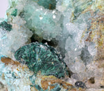 9.5cms DRUZY CHRYSOCOLLA ATACAMITE MALACHITE QUARTZ CRYSTALS LILY MINE PERU DB78