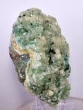 8.4cms ATACAMITE CALCITE DRUZY CHRYSOCOLLA MALACHITE LILY MINE PERU DB72
