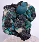 7.9cms DRUZY CHRYSOCOLLA QUARTZ MALACHITE BOTRYOIDAL PERU MINERAL SPECIMEN DB84